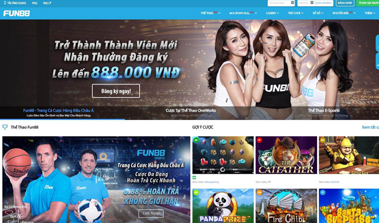 giới thiệu nhà cái cá cược Fun88